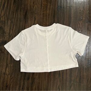 lululemon athletica White Cropped Tee NWOT